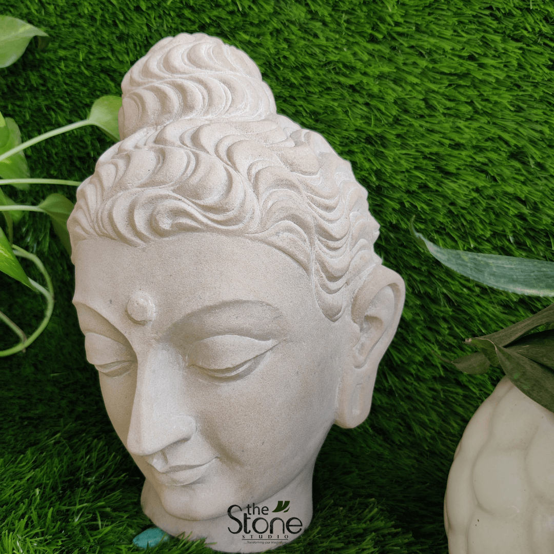Gandhara Buddha Head 10″