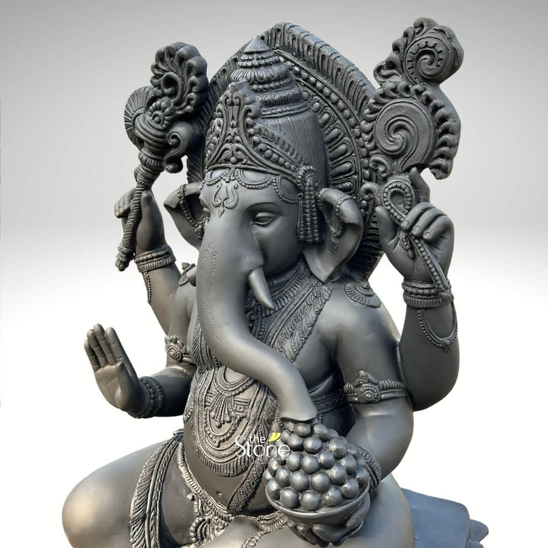 Fiber Ganesha Statue 3.5ft