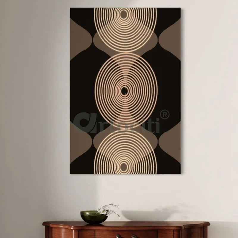 Geometric Mid-Century Abstract Canvas Print