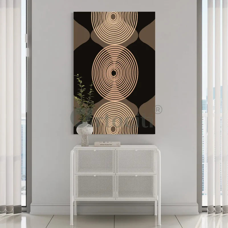 Geometric Mid-Century Abstract Canvas Print