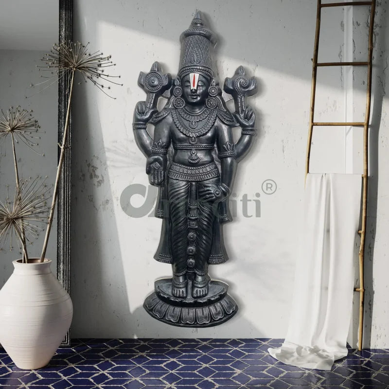 Tirupati Balaji Statue 3D Relief Mural Wall Hanging