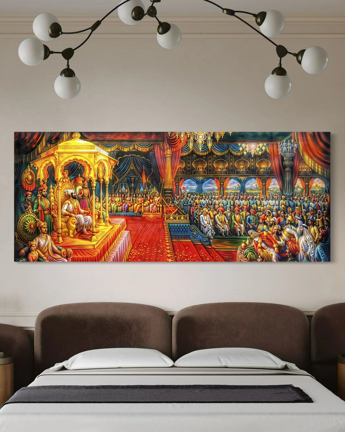 Chhatrapati Shivaji Maharaj Rajyaabhishiek Canvas Giclee Print Wall Art