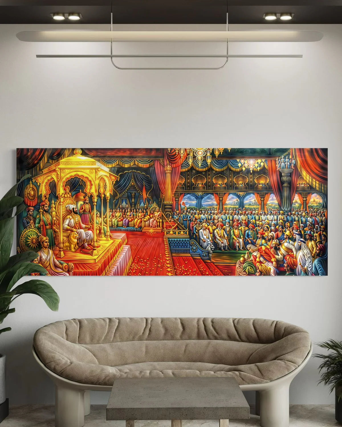 Chhatrapati Shivaji Maharaj Rajyaabhishiek Canvas Giclee Print Wall Art