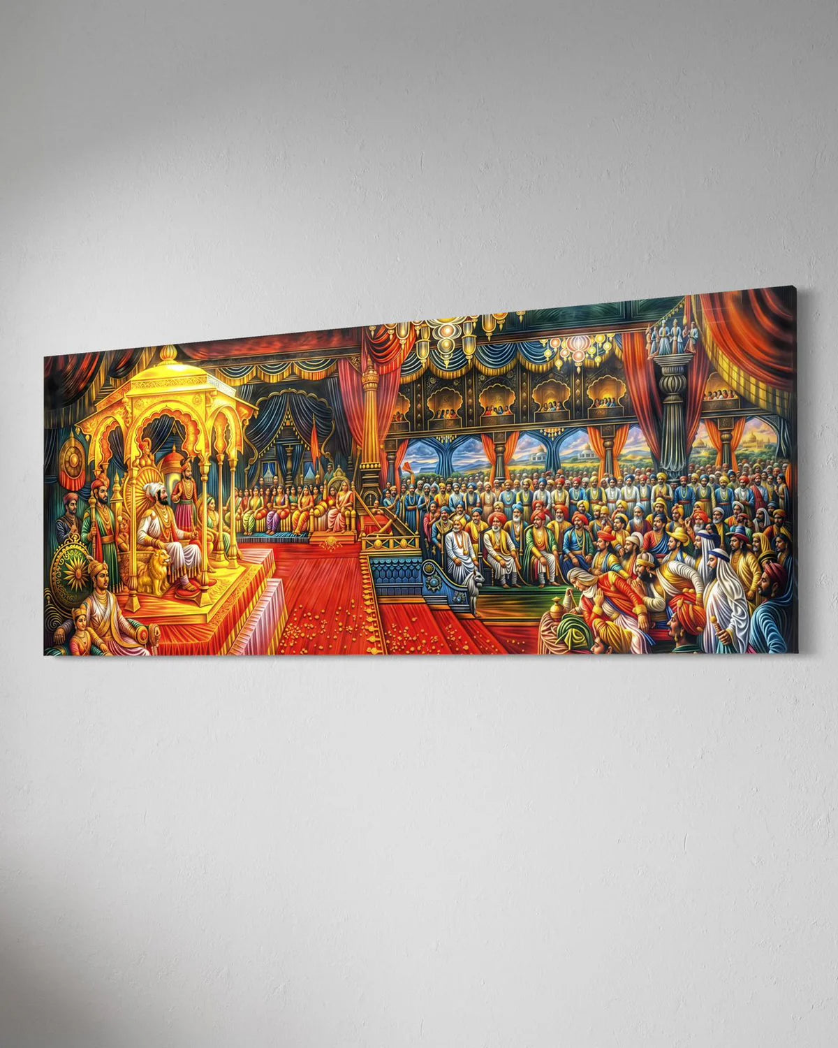 Chhatrapati Shivaji Maharaj Rajyaabhishiek Canvas Giclee Print Wall Art
