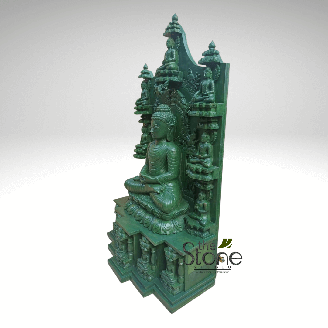 Green Buddha Statue 3ft