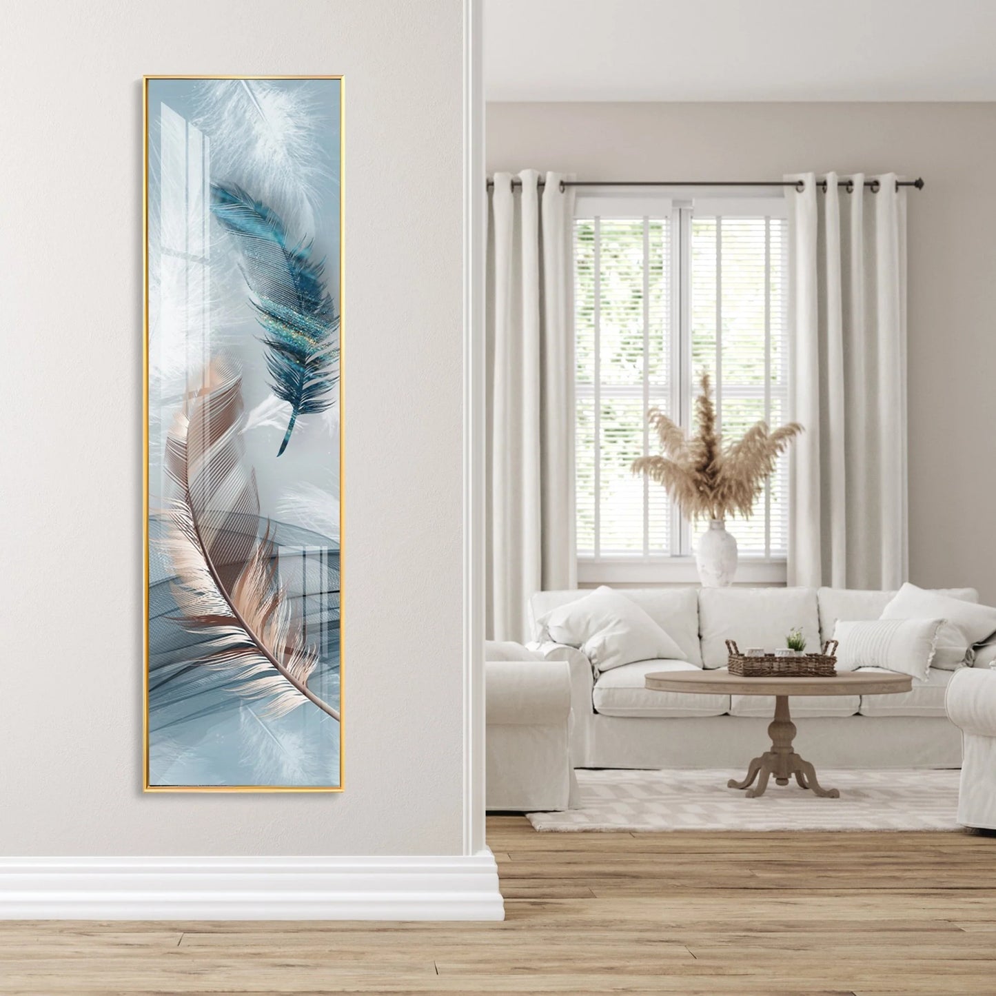 Heaven's Feather Premium Acrylic Vertical Wall Art
