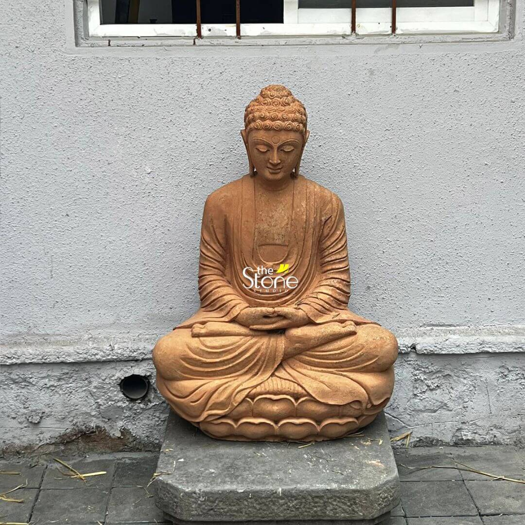3 Feet Stone Buddha Statue