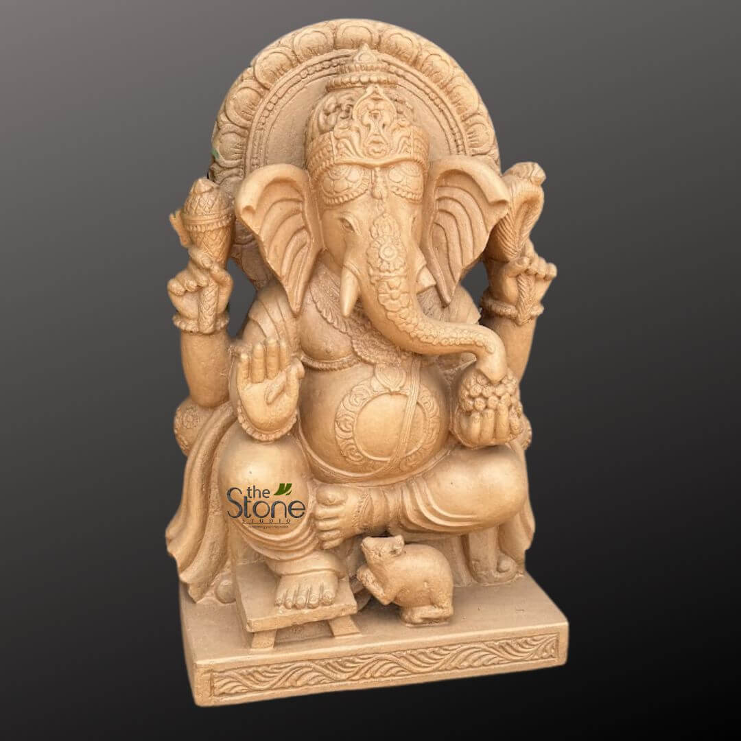 2 feet Sandstone Ganesha statue