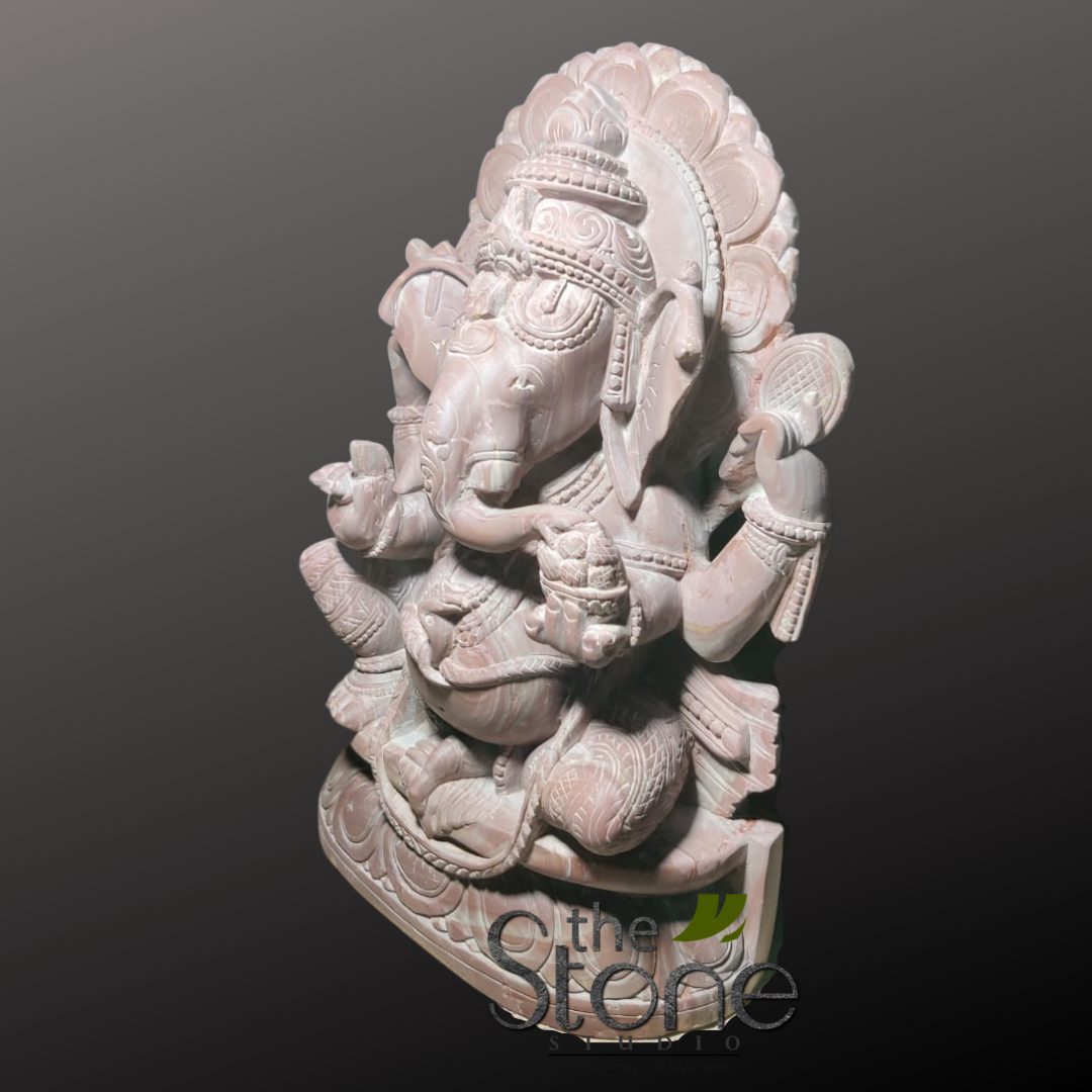 Ganesh Stone Murti 12″