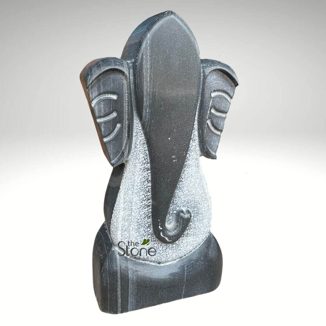 Abstract Ganesha Stone Statue 30″