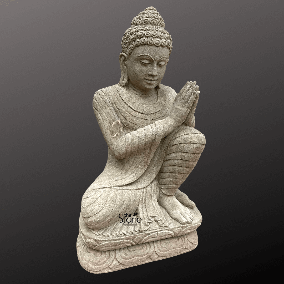 Antique Stone Buddha Statue 3ft