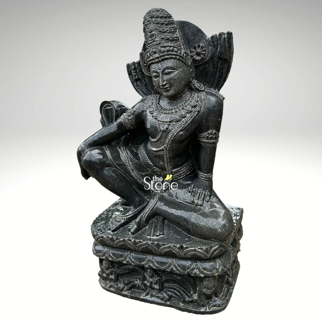 Simhanada Lokeshvara Antique Statue 2ft