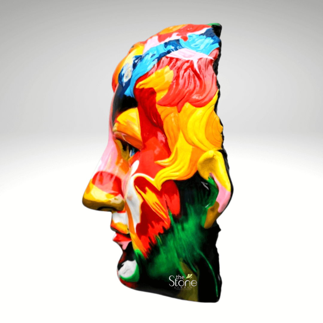 Pop Art Face Sculpture 42″