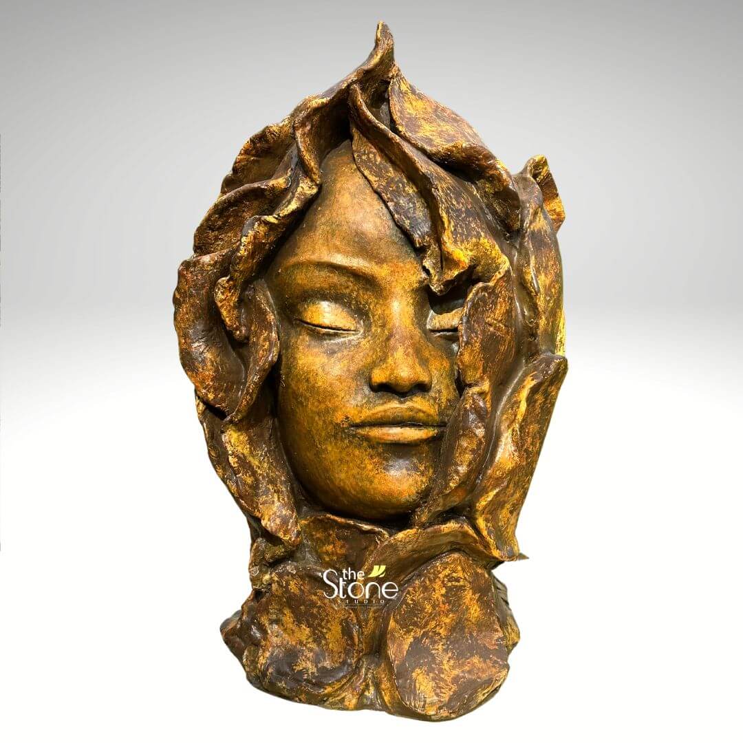 Flower Face Modern Statue 2ft