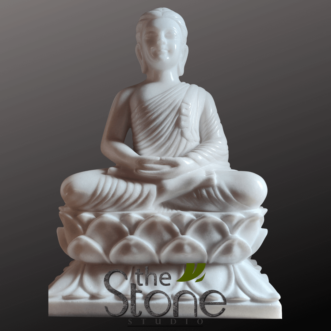 White Buddha Statue For Home 2ft
