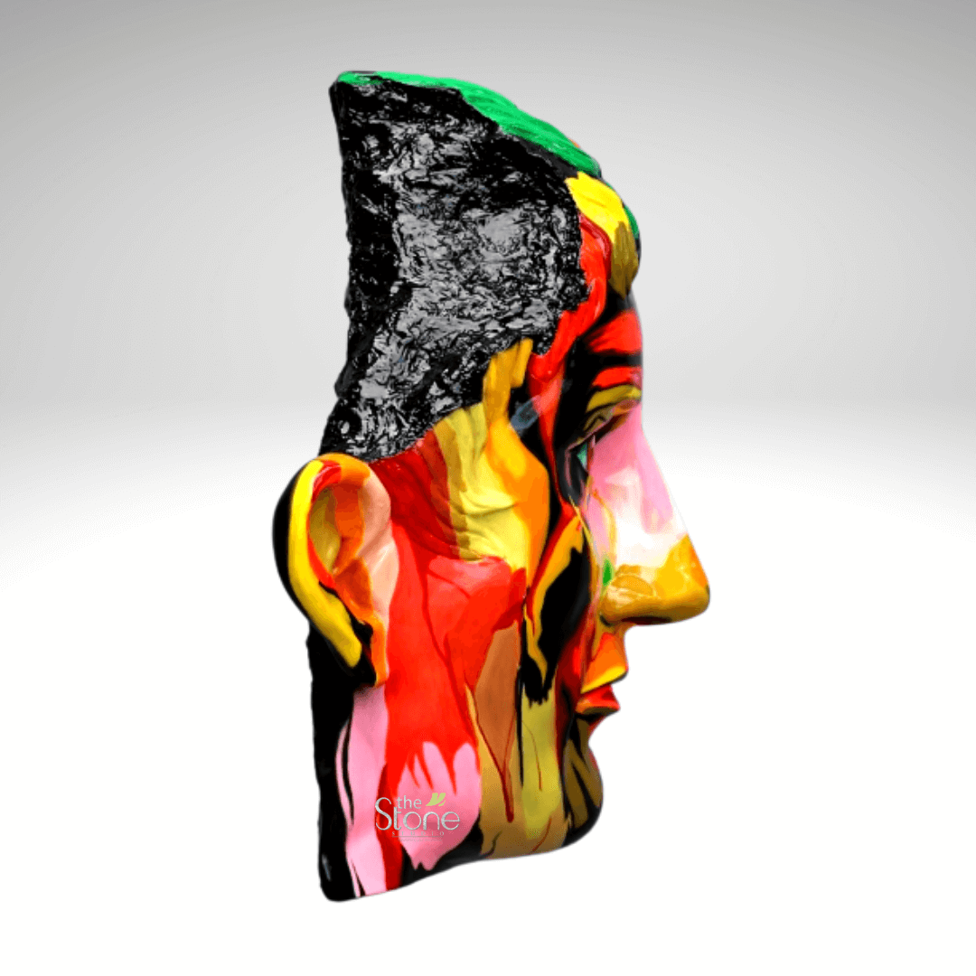 Pop Art Face Sculpture 42″