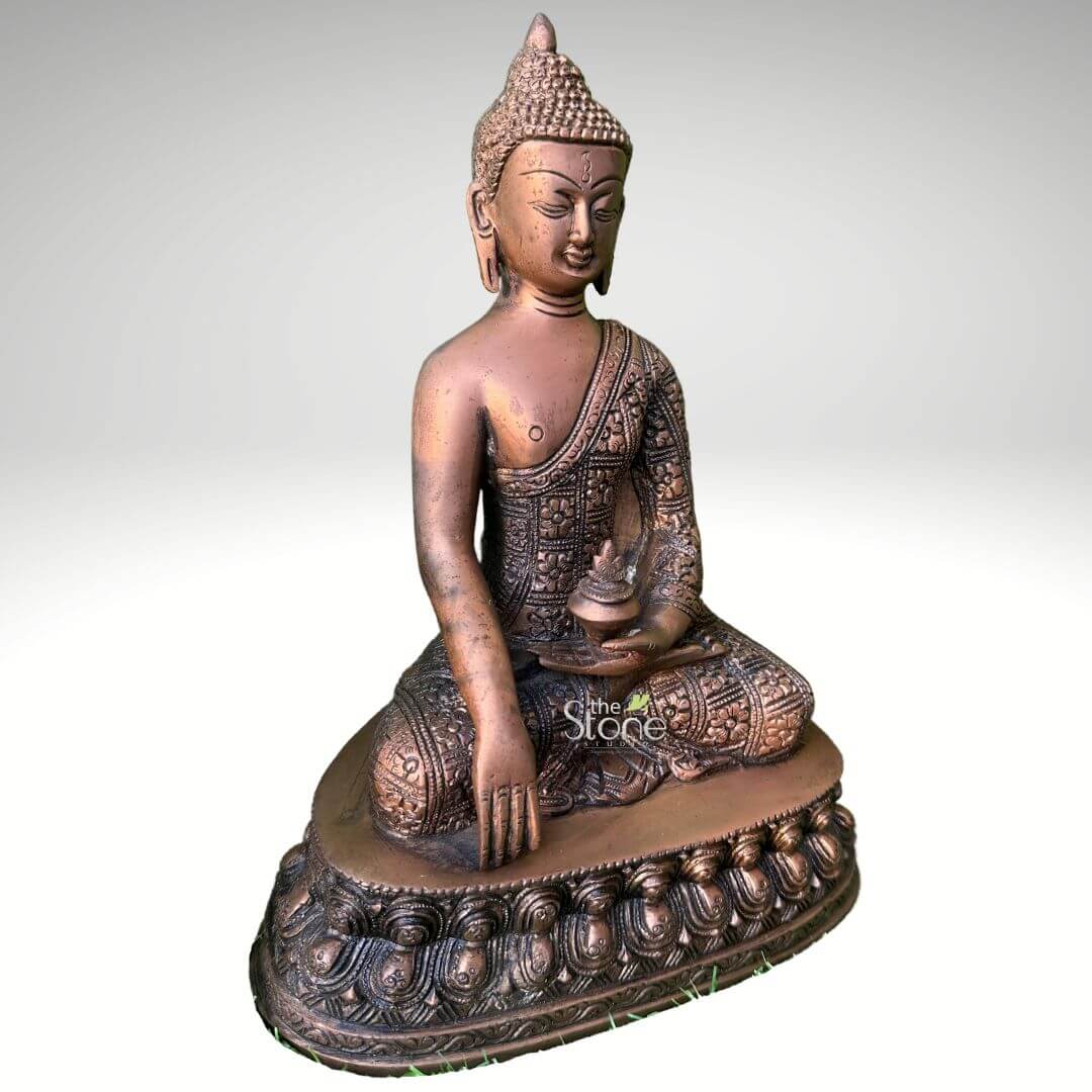 Buddha Brass Sculpture 1ft
