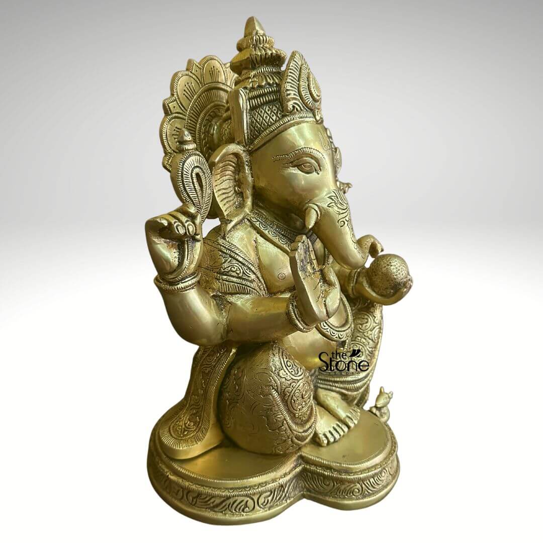 Brass Vinayagar Statue 15β³