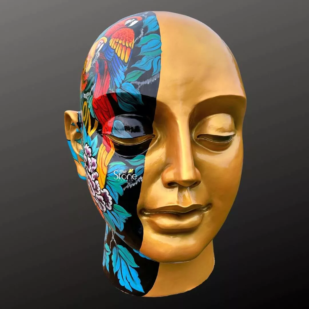 Head Pop Art Statue 4ft