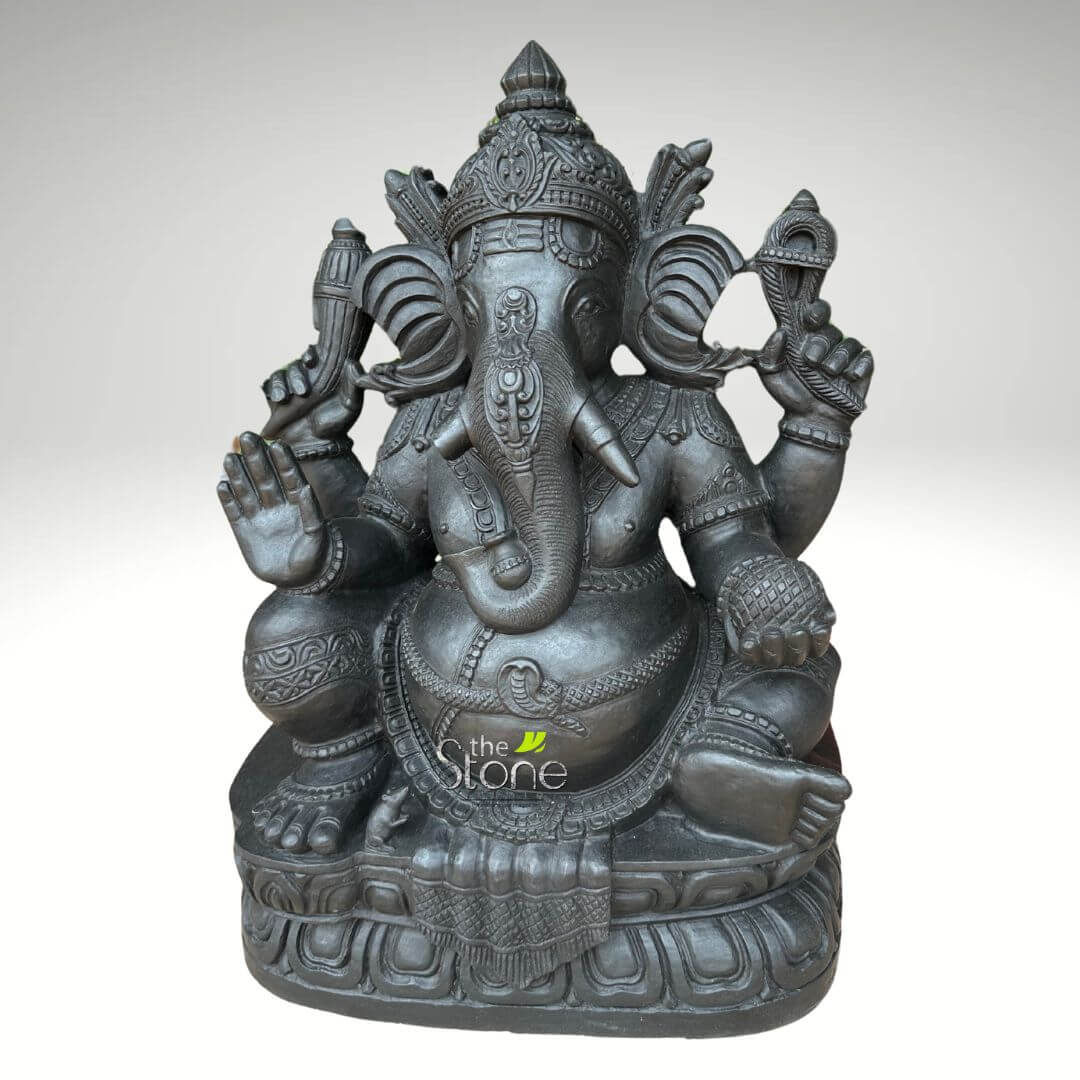 2.5 feet Stone Ganesha Statue