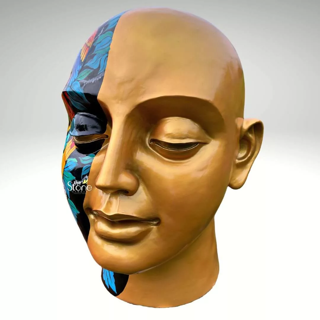 Head Pop Art Statue 4ft