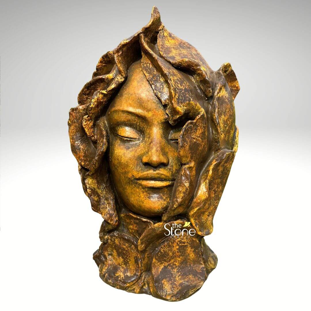 Flower Face Modern Statue 2ft