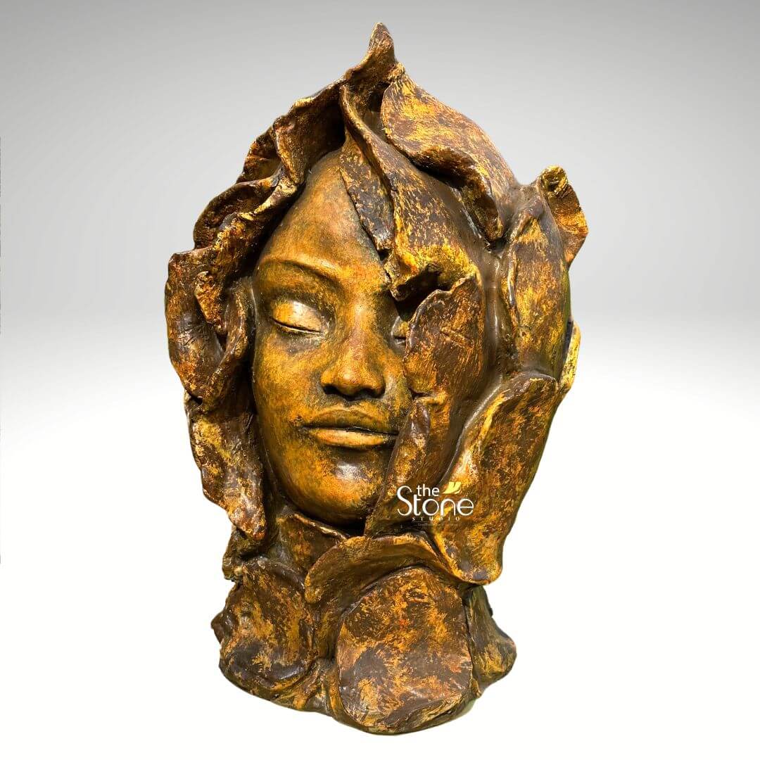 Flower Face Modern Statue 2ft