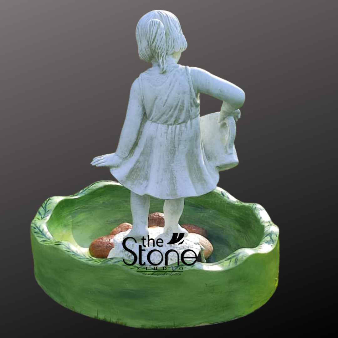 Girl Garden Fountain 3ft