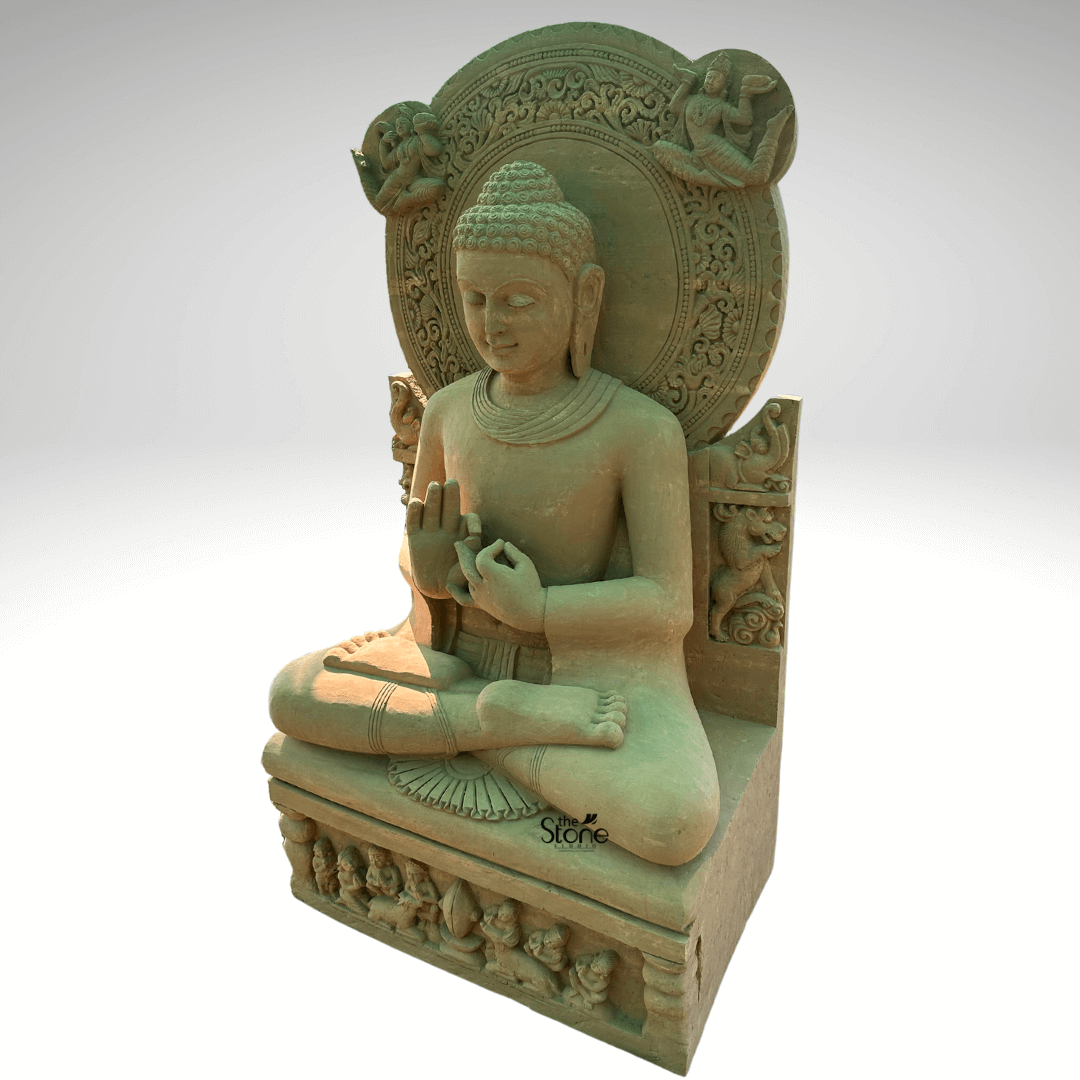 6ft Dharma Chakra Buddha Statue