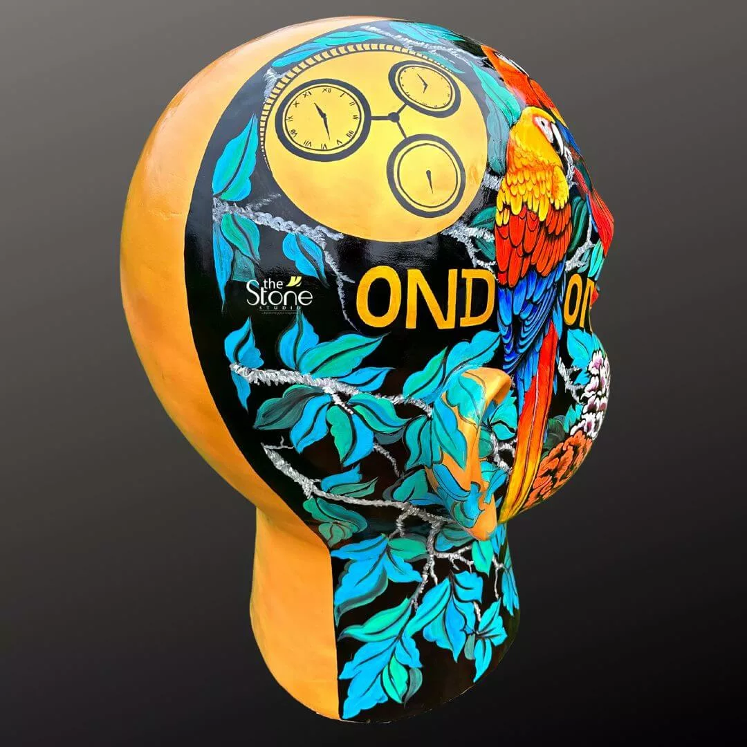 Head Pop Art Statue 4ft