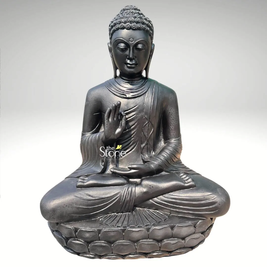 4 Feet Black Buddha Statue