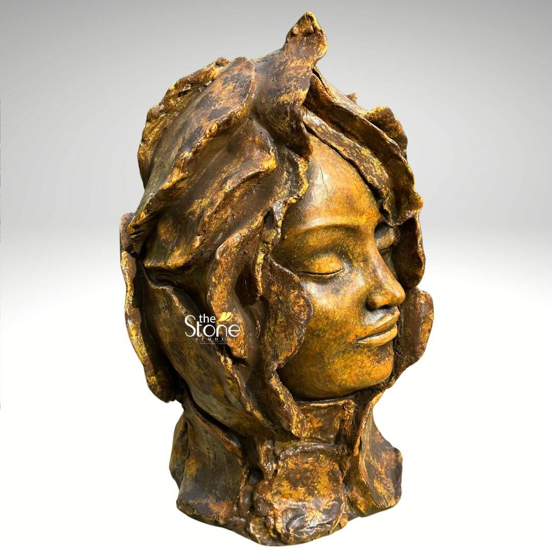 Flower Face Modern Statue 2ft