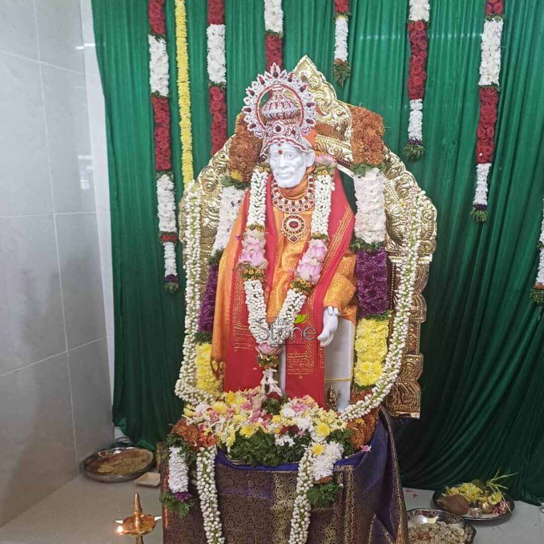 Sai Baba Marble Murti 3.5′
