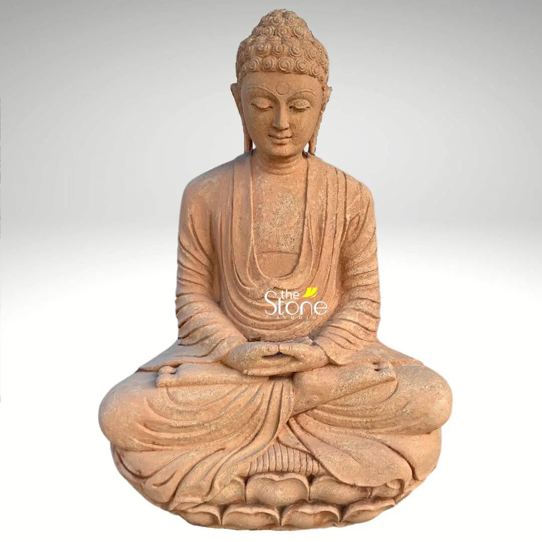 3 Feet Stone Buddha Statue