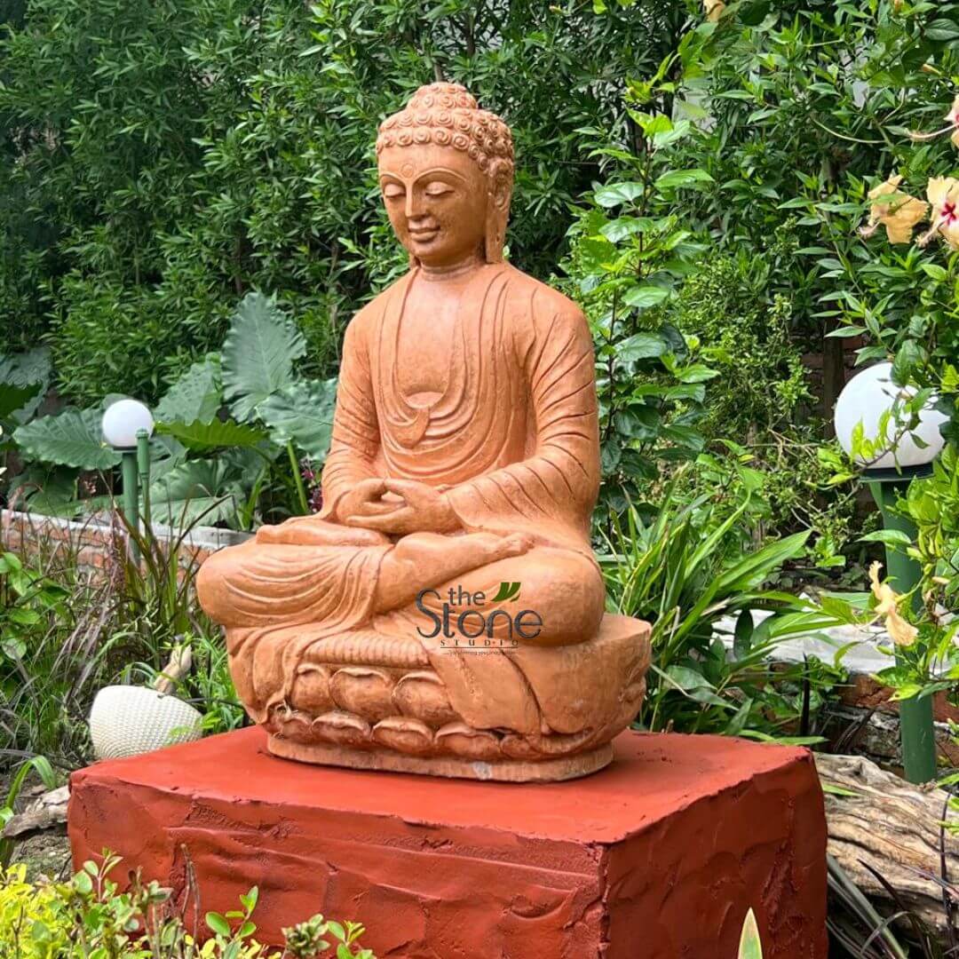 3 Feet Stone Buddha Statue