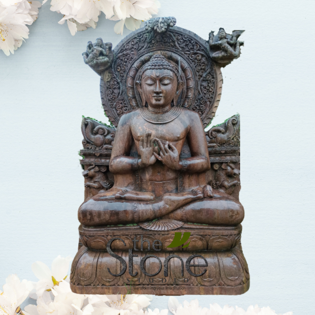 Buddha Statue in Dharmachakra Mudra 5ft