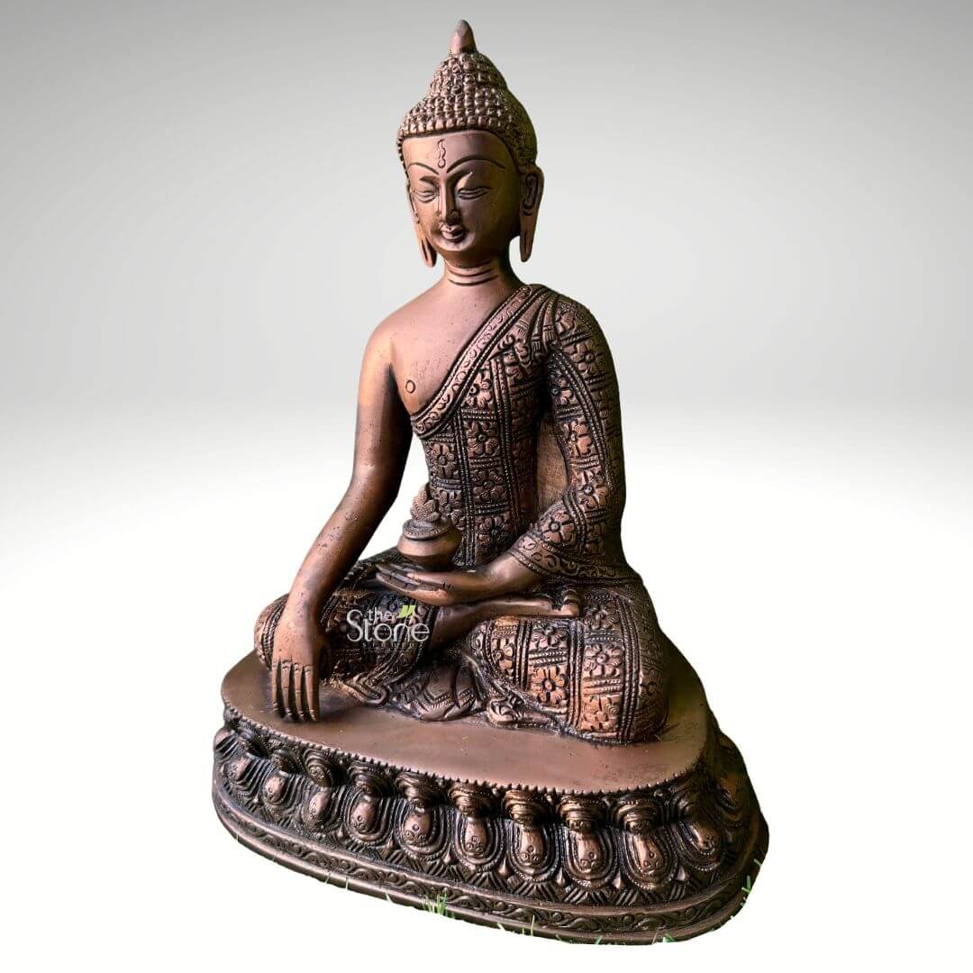 Buddha Brass Sculpture 1ft