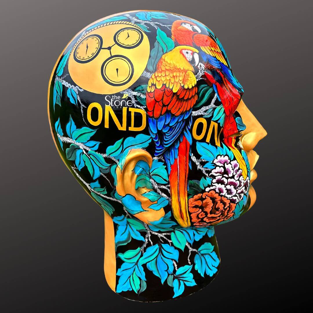 Head Pop Art Statue 4ft