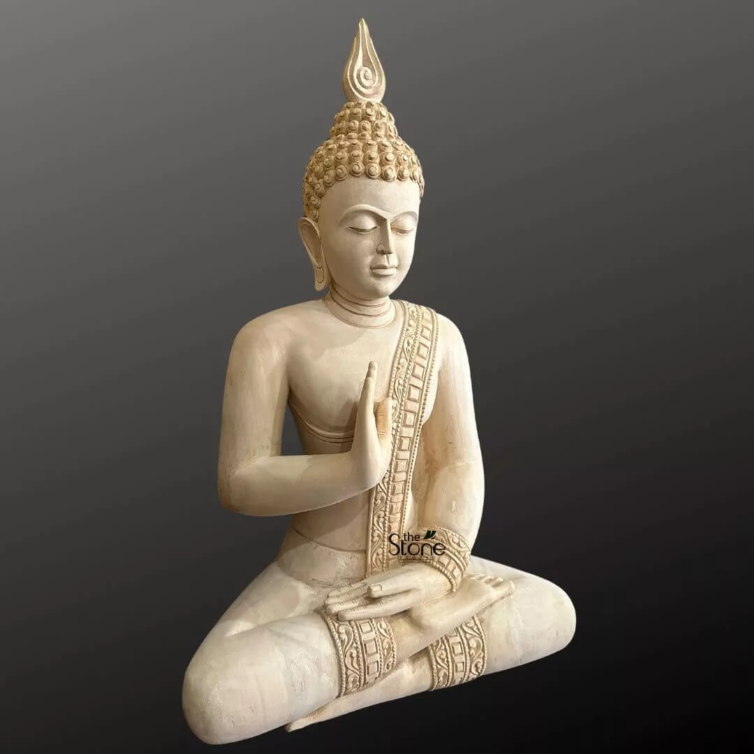 2 Feet Buddha Wooden Statue