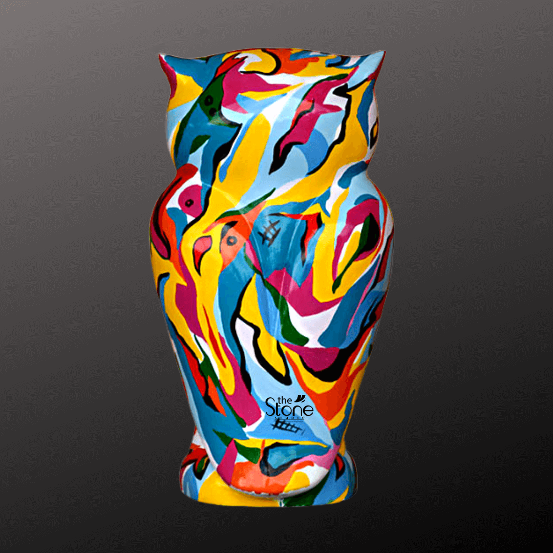 Pop Art Owl Statue 3ft
