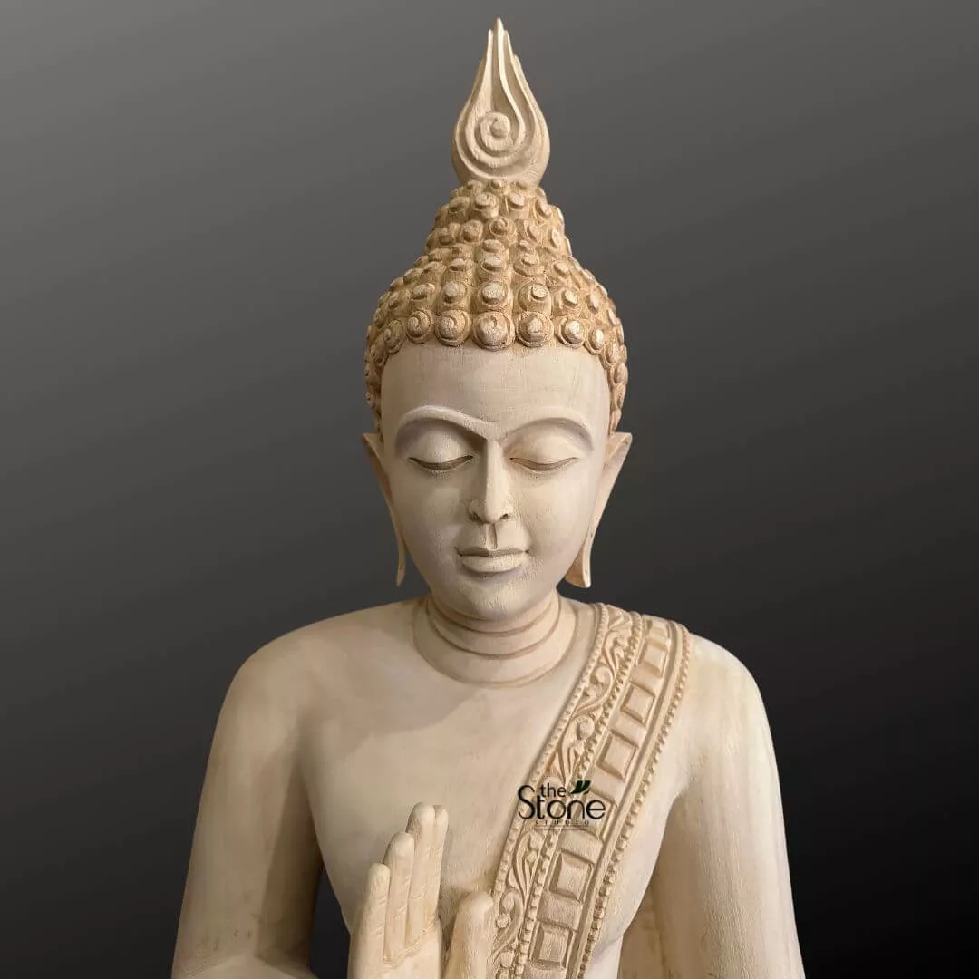 2 Feet Buddha Wooden Statue