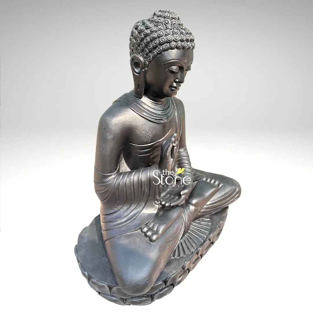 4 Feet Black Buddha Statue