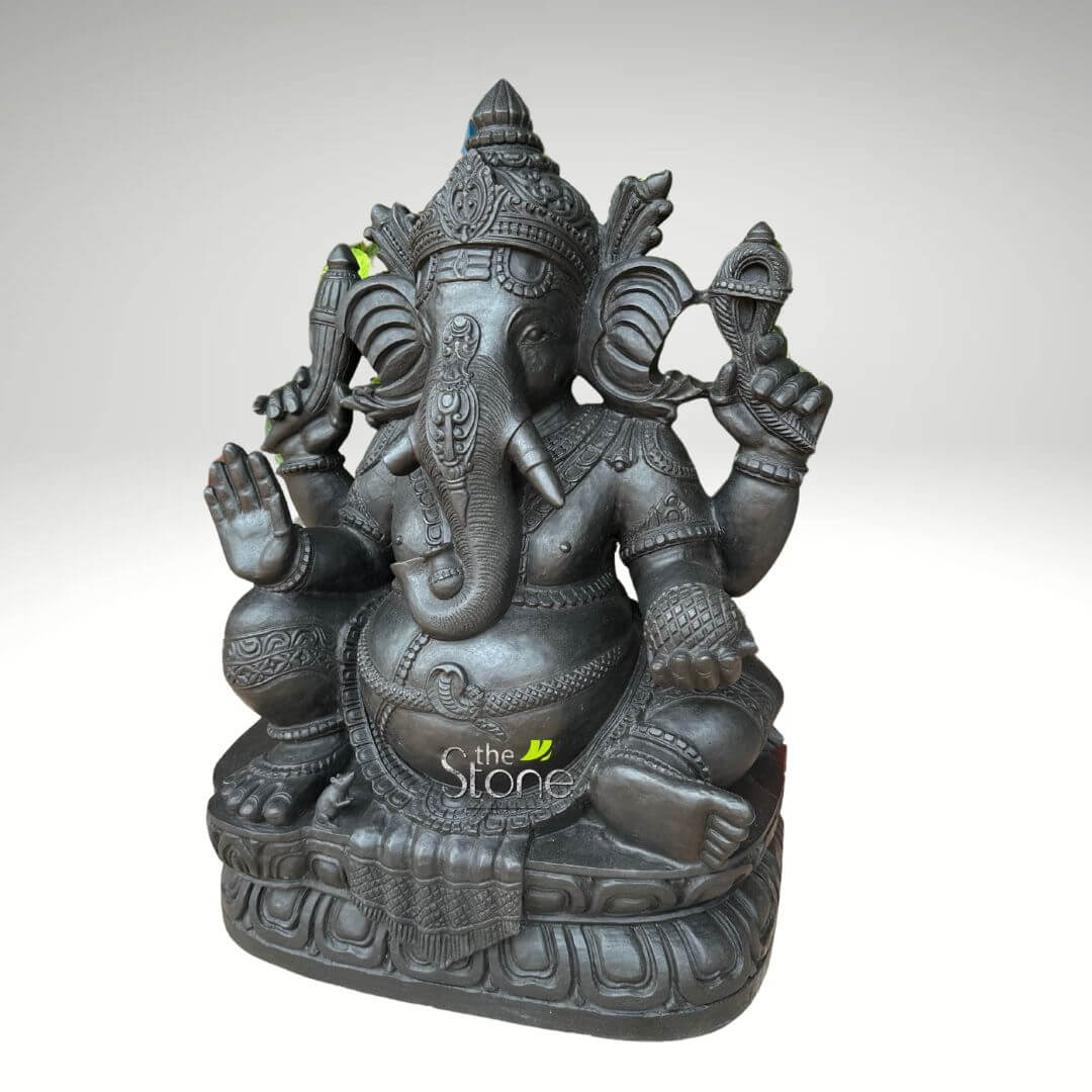 2.5 feet Stone Ganesha Statue