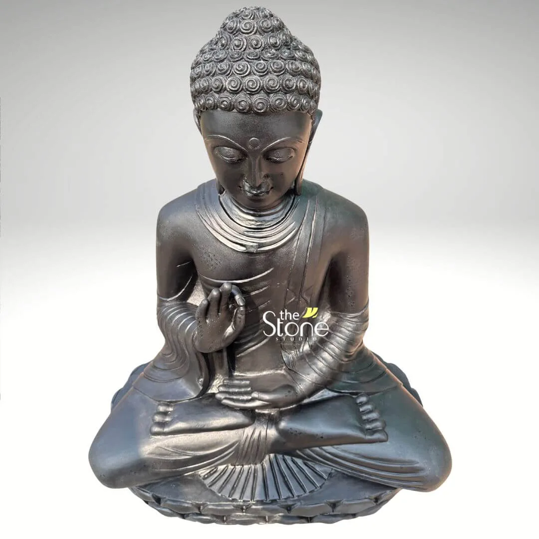 4 Feet Black Buddha Statue