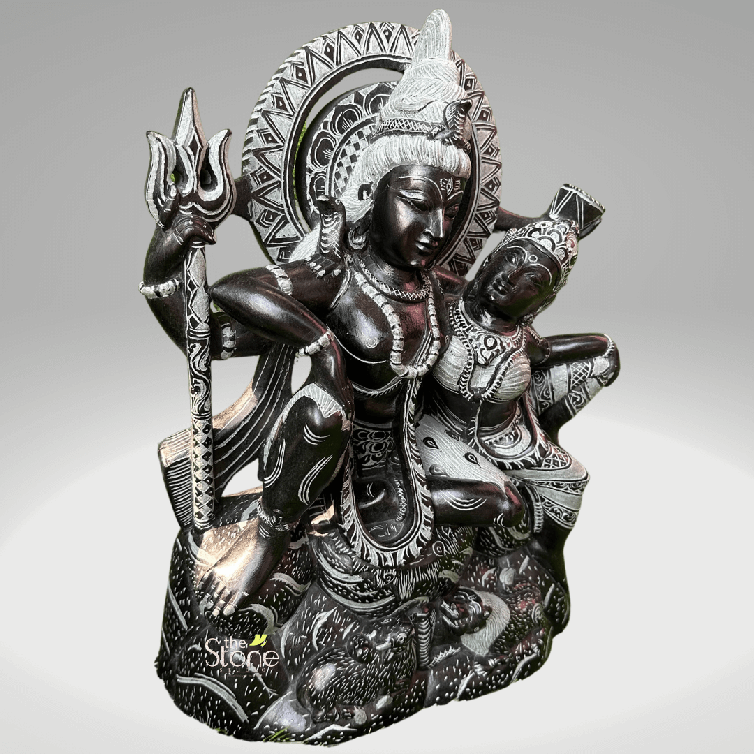 Lord Shiva and Parvati Statue 16″