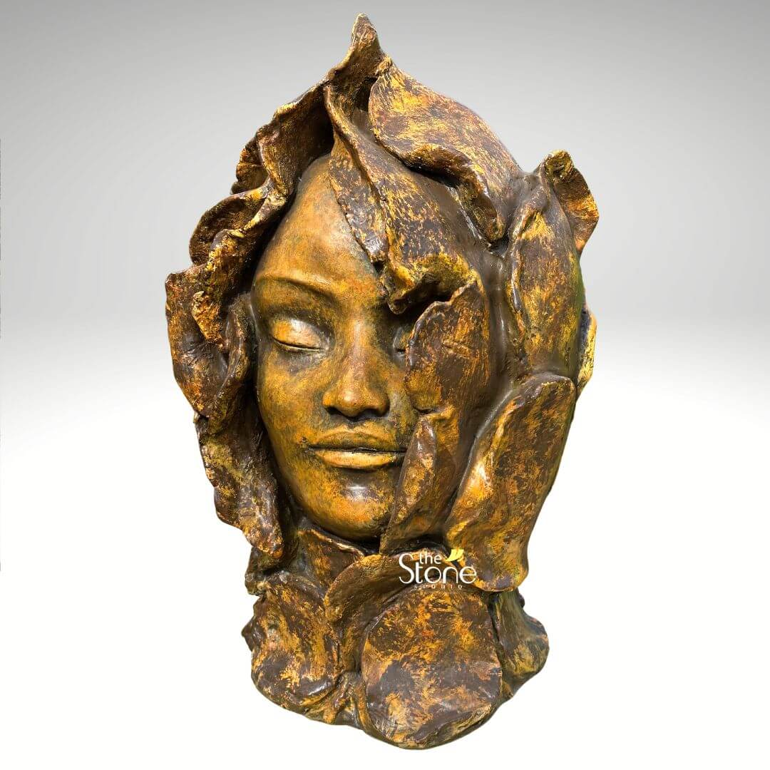 Flower Face Modern Statue 2ft