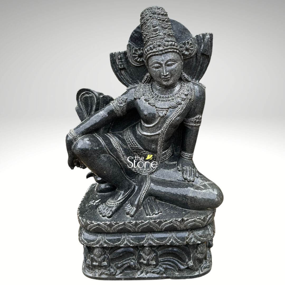 Simhanada Lokeshvara Antique Statue 2ft