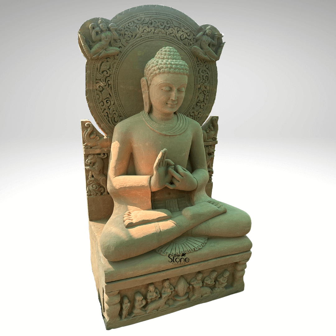 6ft Dharma Chakra Buddha Statue
