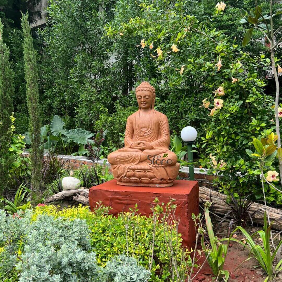3 Feet Stone Buddha Statue
