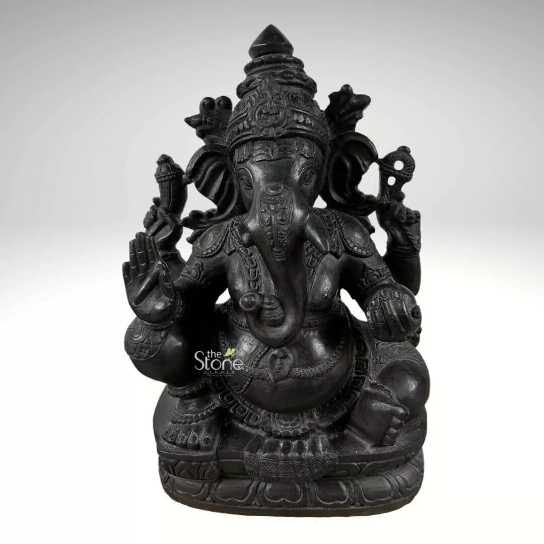 18 inch Ganesha Stone Statue